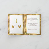 Jubiläum der Kirche: GoldPastor Karte (Innenseite)