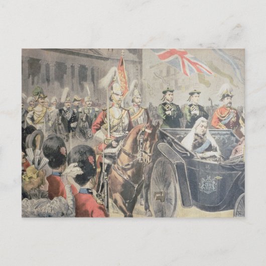 Jubiläum der Königin von England Postkarte (Vorderseite)