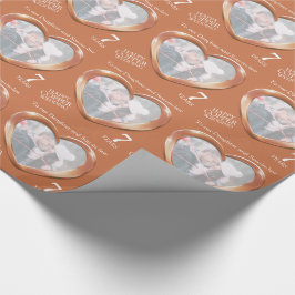 Jubiläum der Kupferhochzeit - Foto Geschenkpapier