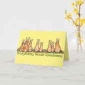 Jubiläum der Liebe Somebunny Special Bunny Rabbit Karte (Gelbe Blume)