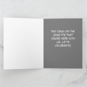 Jubiläum der Mitarbeiterbewertung Karte (Innenseite)