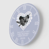 Jubiläum der Mondsteinbläserei Große Wanduhr (Winkel)