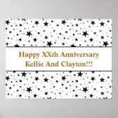 Jubiläum der Nachricht von benutzerdefinierten Wei Poster (Vorne)