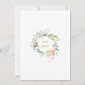 Jubiläum der Neugestaltung der Blumengarten Einladung (Rückseite)