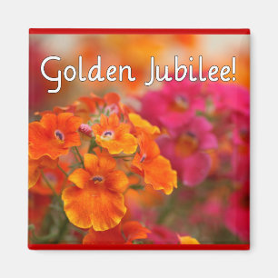 Jubiläum der Nonnen-50. --Blumenmuster-Geschenke Magnet