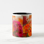 Jubiläum der Nonnen-50. --Blumenmuster-Geschenke Zweifarbige Tasse (Mittel)