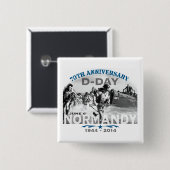 Jubiläum der Normandie zum 70. Button (Vorne & Hinten)