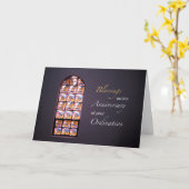 Jubiläum der Ordination festgehaltenen Glases Karte (Gelbe Blume)