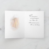 Jubiläum der Ordination, Kerze überqueren Karte (Innenseite)