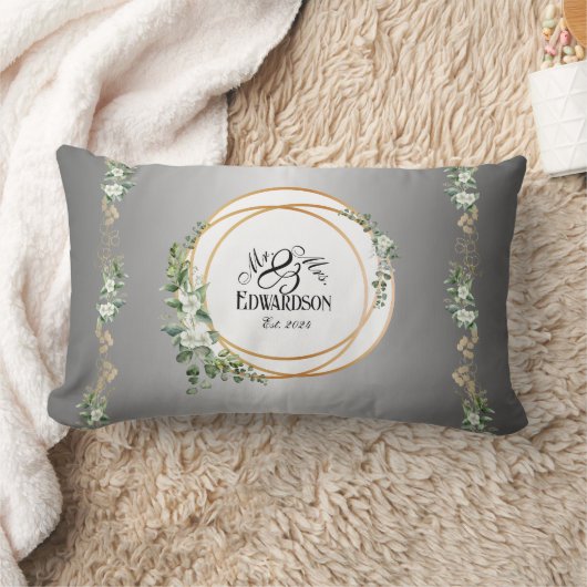 Jubiläum der romantischen Goldenen Ringe Lendenkissen (Decke)