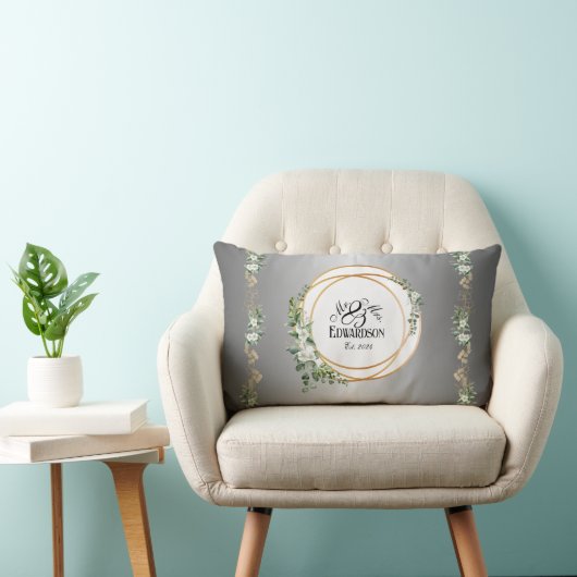 Jubiläum der romantischen Goldenen Ringe Lendenkissen (Stuhl )