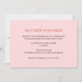 Jubiläum der Rose Piano Einladung (Rückseite)