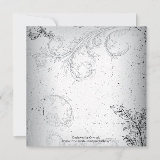 Jubiläum der Silberschwalbe Einladung (Rückseite)