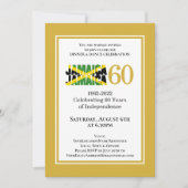 Jubiläum der Unabhängigkeit Jamaikas Einladung (Vorderseite)