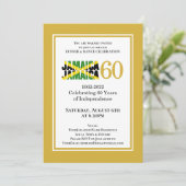 Jubiläum der Unabhängigkeit Jamaikas Einladung (Stehend Vorderseite)