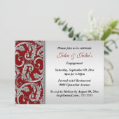 Jubiläum der Verlobung CUSTOM Einladung (Stehend Vorderseite)