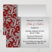 Jubiläum der Verlobung CUSTOM Einladung (Vorne/Hinten)