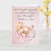 Jubiläum der verlorenen Mutter in der Rose des Sch Karte (Gelbe Blume)