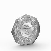 Jubiläum der weißen Diamanten Fotoblock (Links)