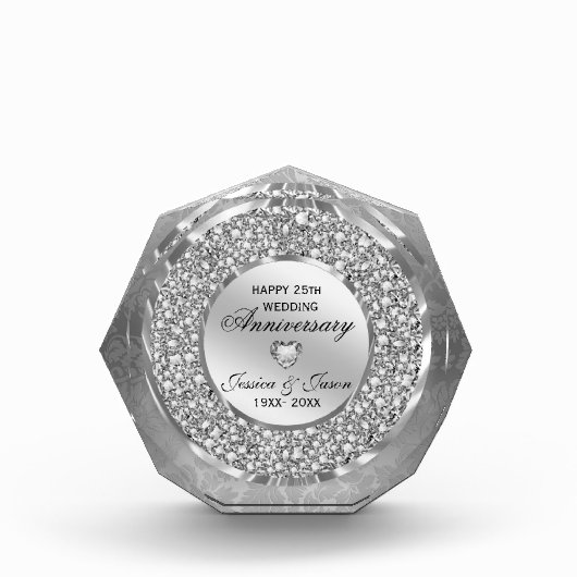 Jubiläum der weißen Diamanten Fotoblock (Vorderseite)