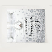 Jubiläum der weißen Schwäne in der Liebe Wandteppich (Vorderseite (Horizontal))