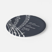 Jubiläum des 20. Jahrhunderts Pappteller (Schrägansicht)