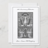 Jubiläum des 25. Priesterordentums Einladung (Vorderseite)