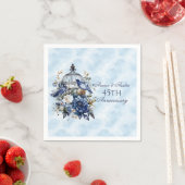 Jubiläum des 45. und 65. Saphire Serviette (Beispiel)