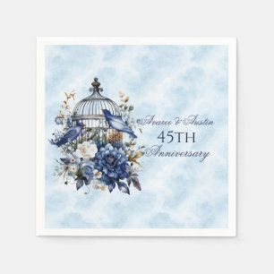 Jubiläum des 45. und 65. Saphire Serviette