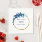 Jubiläum des 45. und 65. Saphire Serviette (Beispiel)