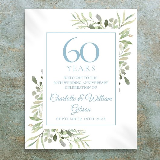 Jubiläum des 60. Jubiläums Willkommen Poster