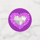 Jubiläum des 6. Jubiläums des lila Fotos Konfetti (Klein Vorderseite)