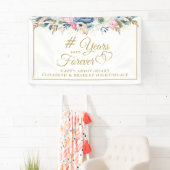 Jubiläum des Blumenhandels Gold Hört JAHRE IN DEN Banner (Insitu)