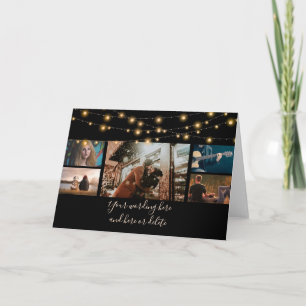 Jubiläum des DIY 5 Foto Hochzeitskerzenleuchten el Karte