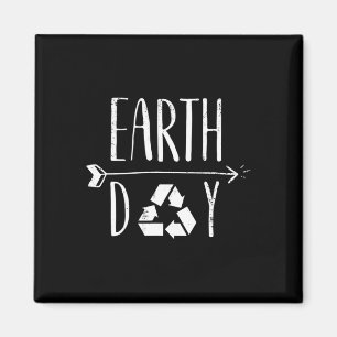 Jubiläum des Earth Day Niedlich Vintag Recycelnd Magnet