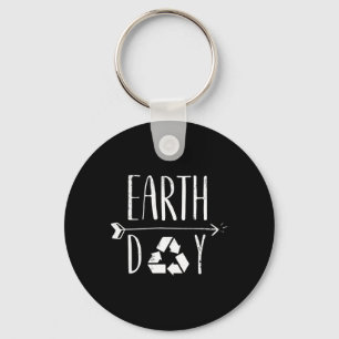 Jubiläum des Earth Day Niedlich Vintag Recycelnd Schlüsselanhänger