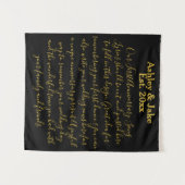 Jubiläum des ersten Tanzabends Party Hintergrund Wandteppich (Vorderseite (Horizontal))