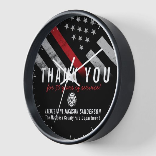 Jubiläum des Feuerwehrmanns "Red Line Retirement" Uhr (Winkel)