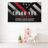 Jubiläum des Feuerwehrruhestands Donnerstag rote L Banner (Insitu)