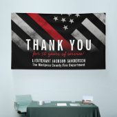 Jubiläum des Feuerwehrruhestands Donnerstag rote L Banner (Messe)