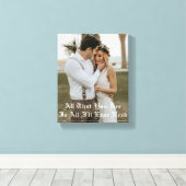 Jubiläum des Fotos der Typografie Leinwanddruck (Insitu (Holzboden))