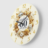 Jubiläum des geheilten Diamanten 60 Große Wanduhr (Winkel)
