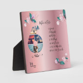 Jubiläum des Glücks 6,Collage des benutzerdefinier Fotoplatte (Vorderseite)