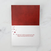 Jubiläum des Golden Retriever Liebe Karte (Innenseite)