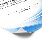 Jubiläum des Mitarbeiters im Rahmen der Blue Tech- Fotodruck (Ecke)