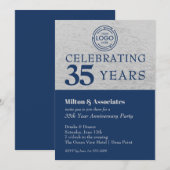 Jubiläum des Navy Silver Einladung (Vorne/Hinten)