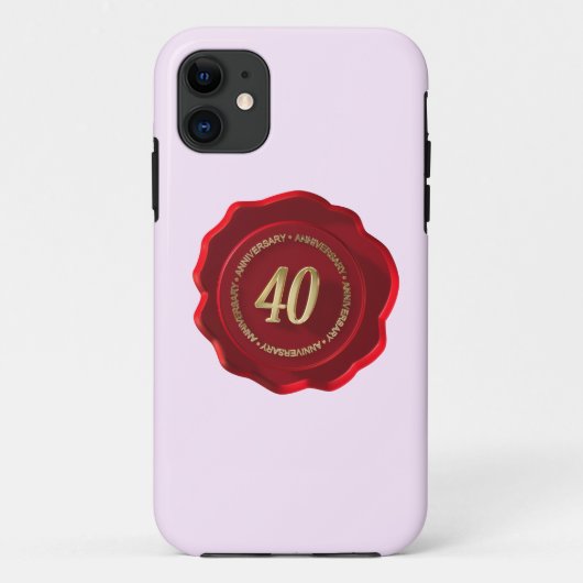 Jubiläum des Rotwinks-Siegels Case-Mate iPhone Hülle (Rückseite)