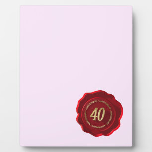 Jubiläum des Rotwinks-Siegels Fotoplatte