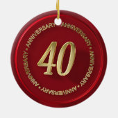 Jubiläum des Rotwinks-Siegels Keramikornament (Hinten)
