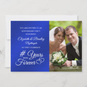 Jubiläum des Saphir-Jubiläums Hört JAHRE IN DEN FU Einladung (Vorderseite)